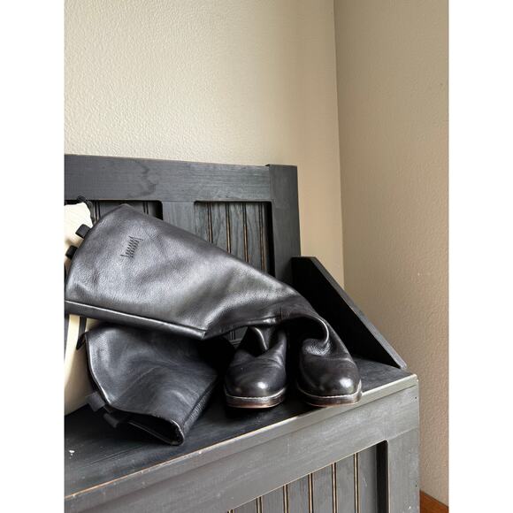 Franco Sarto Black Leather Riding Boots Women’s 8.5 - Picture 4 of 10